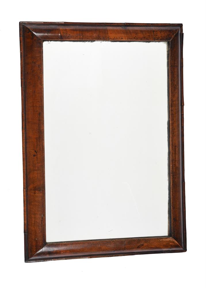 A WILLIAM AND MARY WALNUT WALL MIRROR