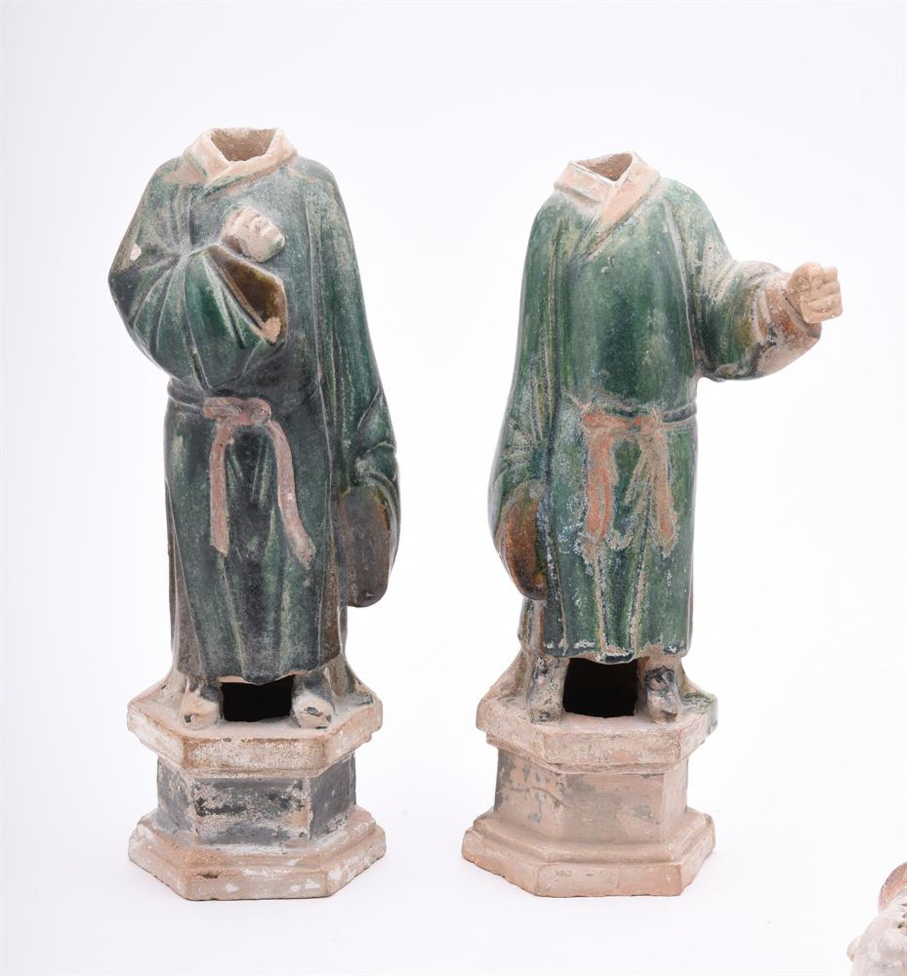 TWO TANG STYLE POTTERY GUARDIAN FIGURES - Image 8 of 9