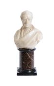 MATTHEW NOBLE (BRITISH 1818-1876), A CARVED MARBLE BUST OF FREDERICK DAWES DANVERS