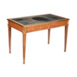 Y A KINGWOOD AND PARQUETRY WRITING DESK, IN LOUIS XVI STYLE