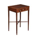 A GEORGE III MAHOGANY SIDE TABLE