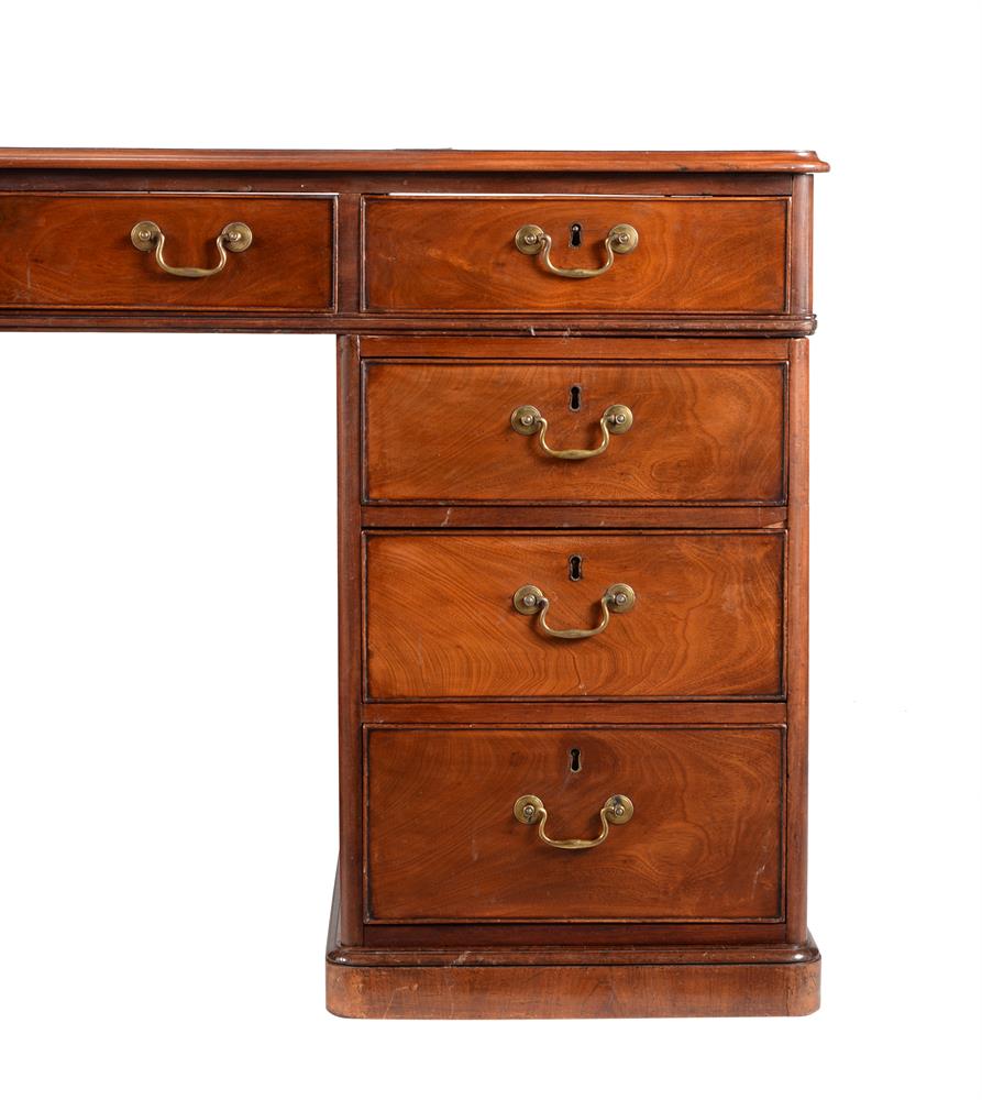 A VICTORIAN MAHOGANY PARTNER'S DESK IN GEORGE III STYLE - Image 2 of 4