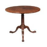 A GEORGE III MAHOGANY TRIPOD TABLE