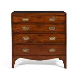 Y A REGENCY MAHOGANY CHEST OF DRAWERS