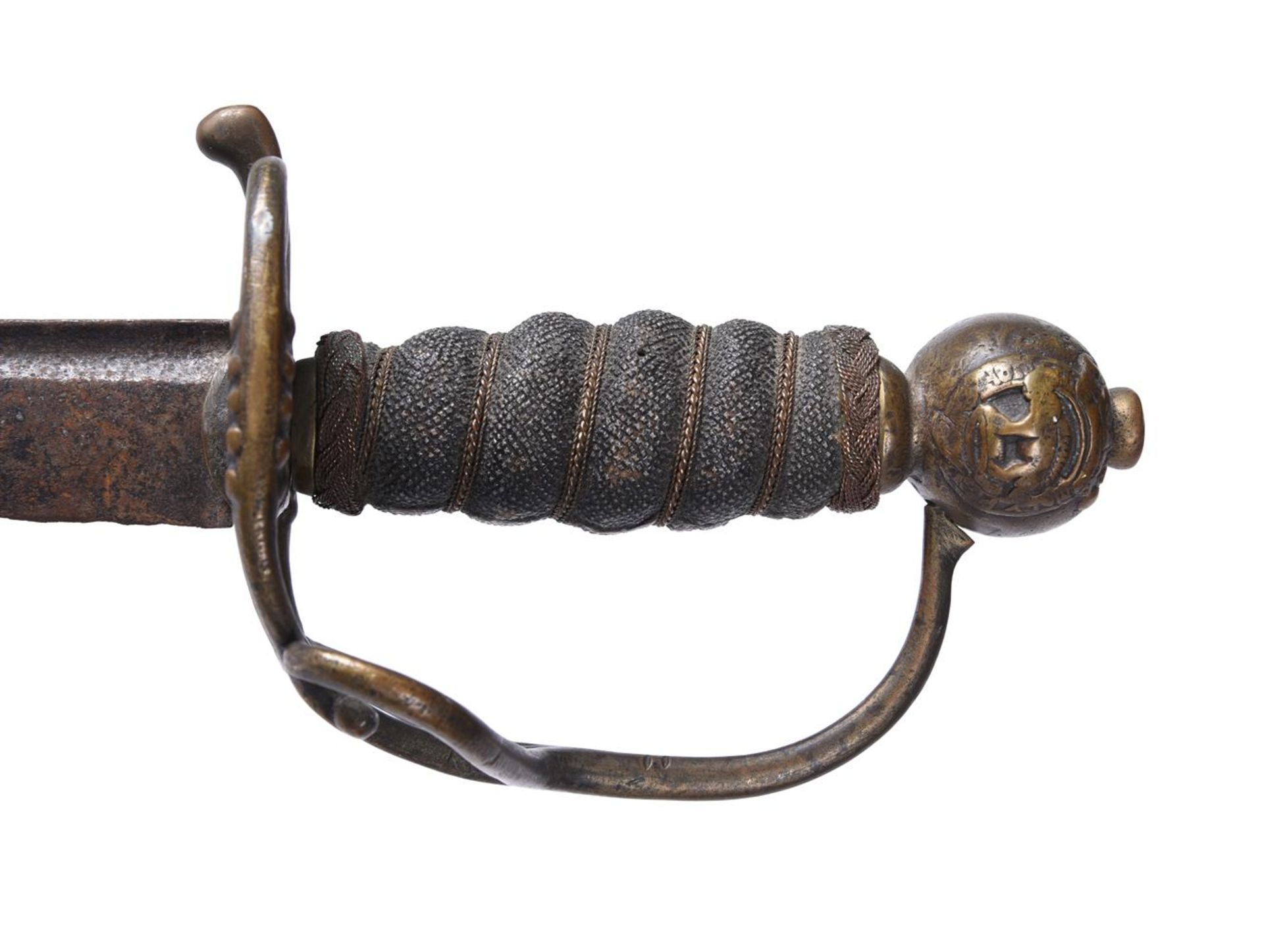 A SHOTLEY BRIDGE HOUSEHOLD CAVALRY BACKSWORDLATE 17TH/EARLY 18TH CENTURYWith Walloon-type brass hi - Bild 4 aus 4