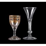 A COMPOSITE STEMMED WINE GLASS