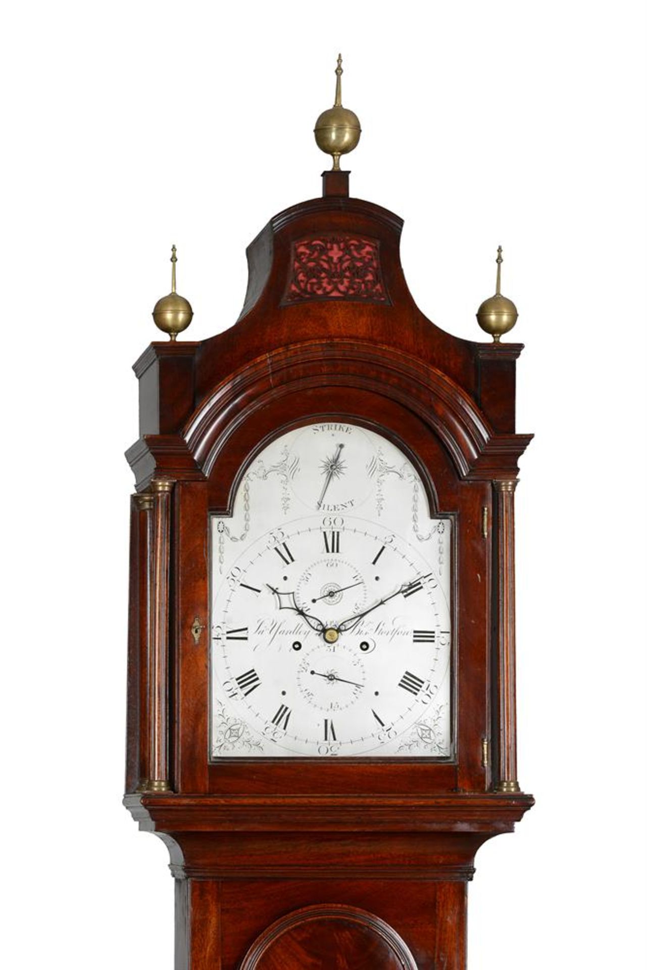 A GEORGE III MAHOGANY LONGCASE CLOCK - Bild 2 aus 2