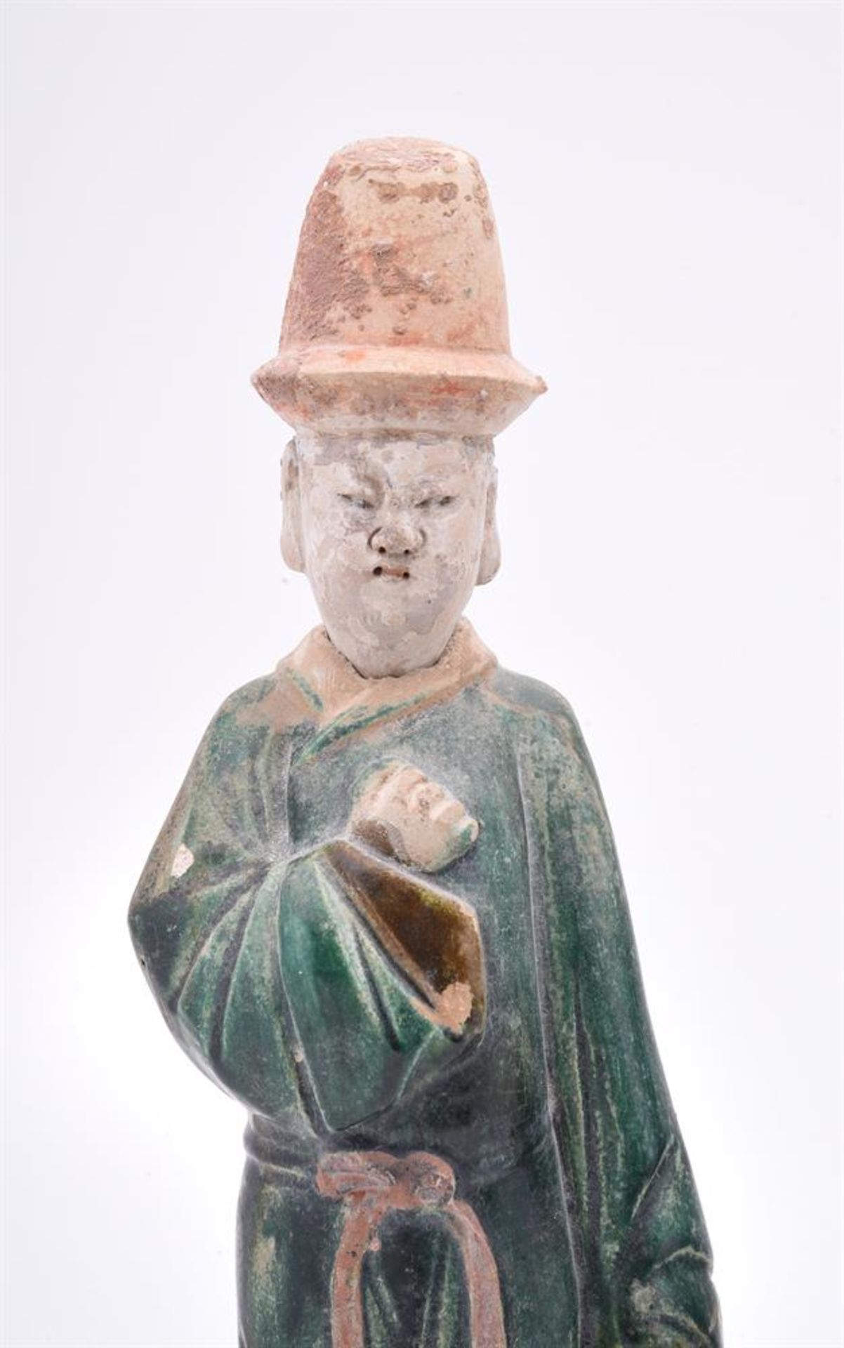 TWO TANG STYLE POTTERY GUARDIAN FIGURES - Image 4 of 9