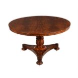 A GEORGE IV ROSEWOOD CENTRE TABLE