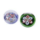 TWO BACCARAT PAPERWEIGHTS