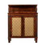 Y A REGENCY ROSEWOOD SIDE CABINET