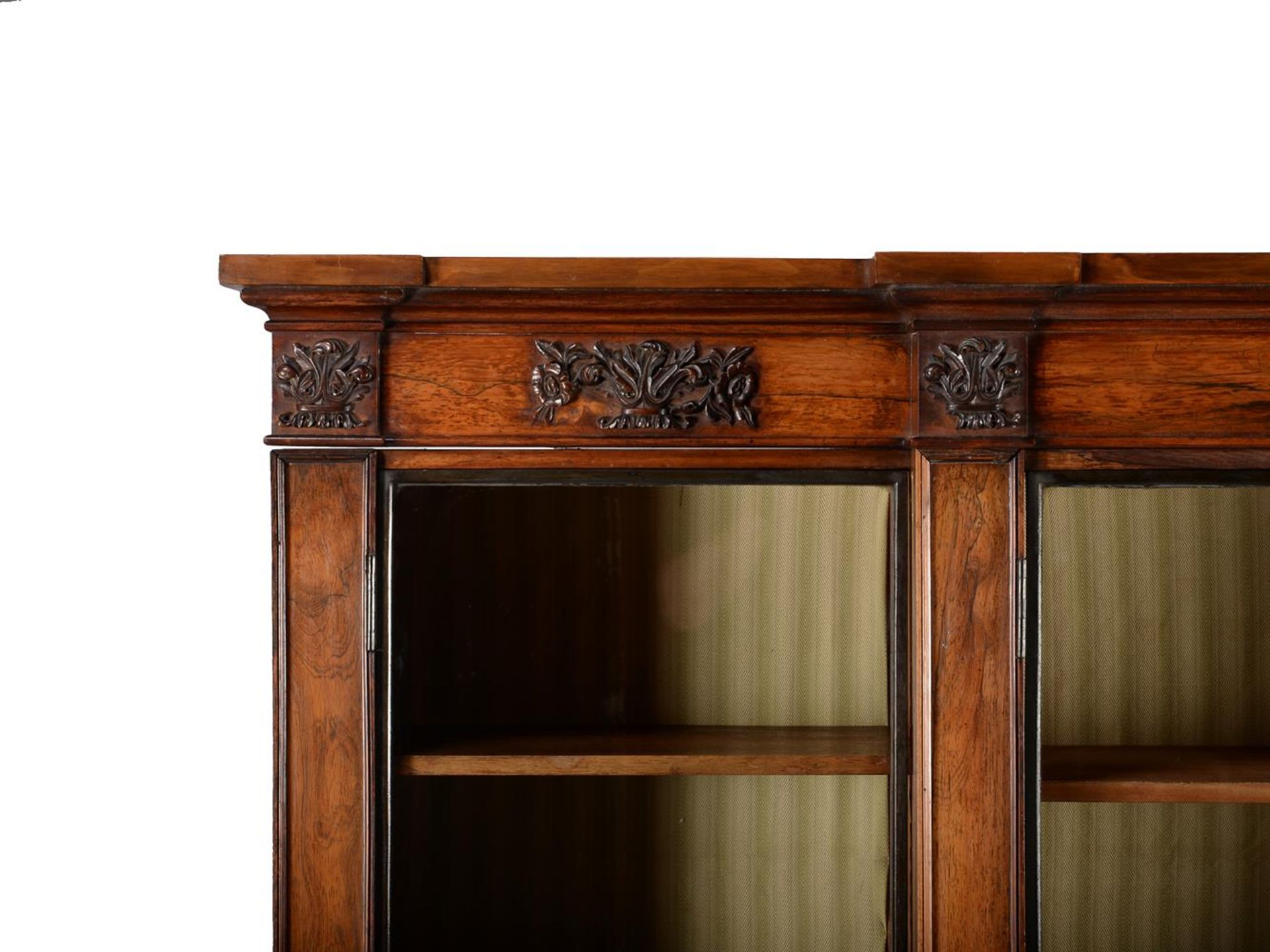 Y A ROSEWOOD SIDE CABINET BOOKCASE - Image 2 of 3