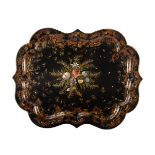 Y A VICTORIAN PAPIER-MACHE TRAY