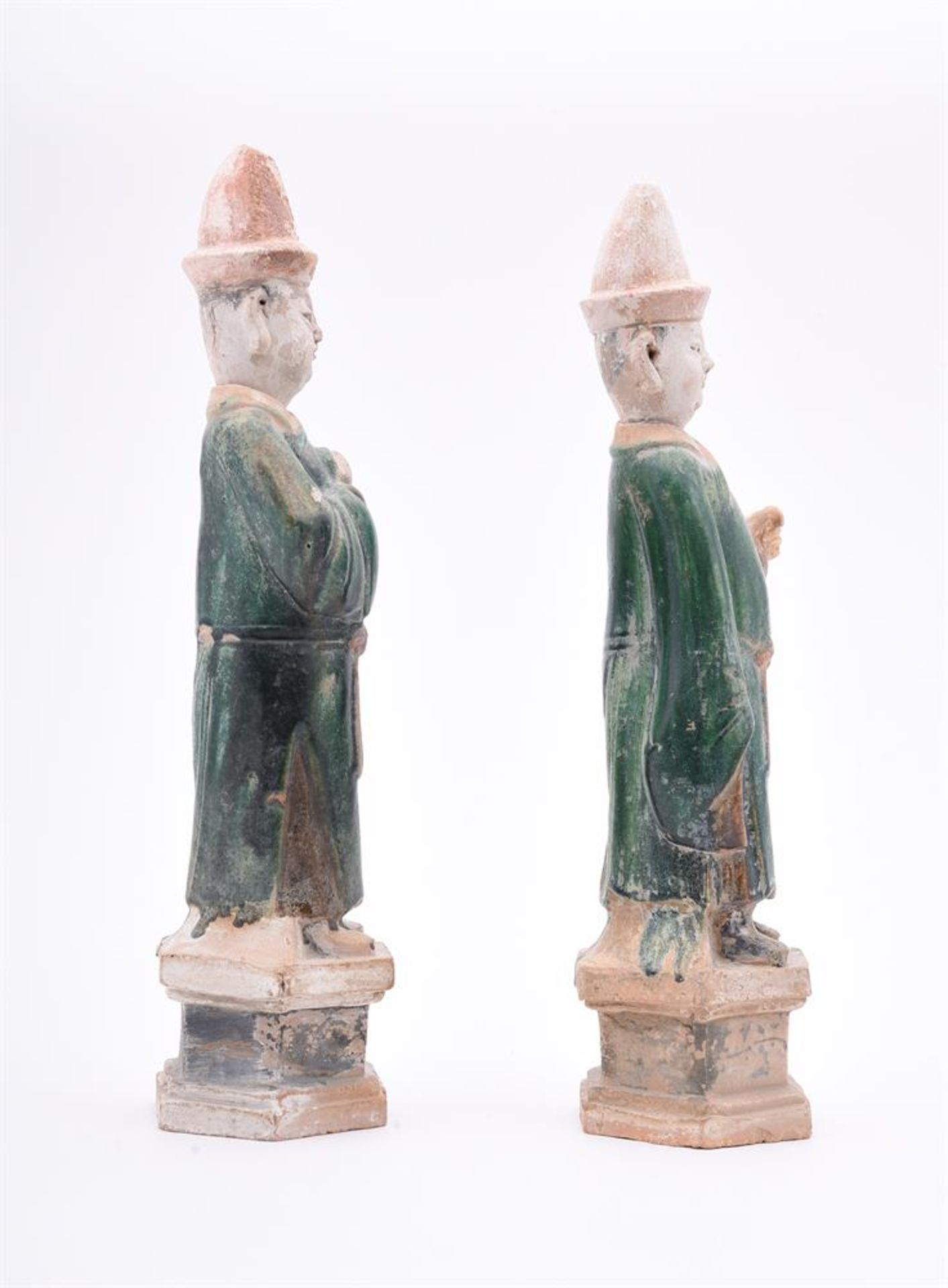 TWO TANG STYLE POTTERY GUARDIAN FIGURES - Image 2 of 9