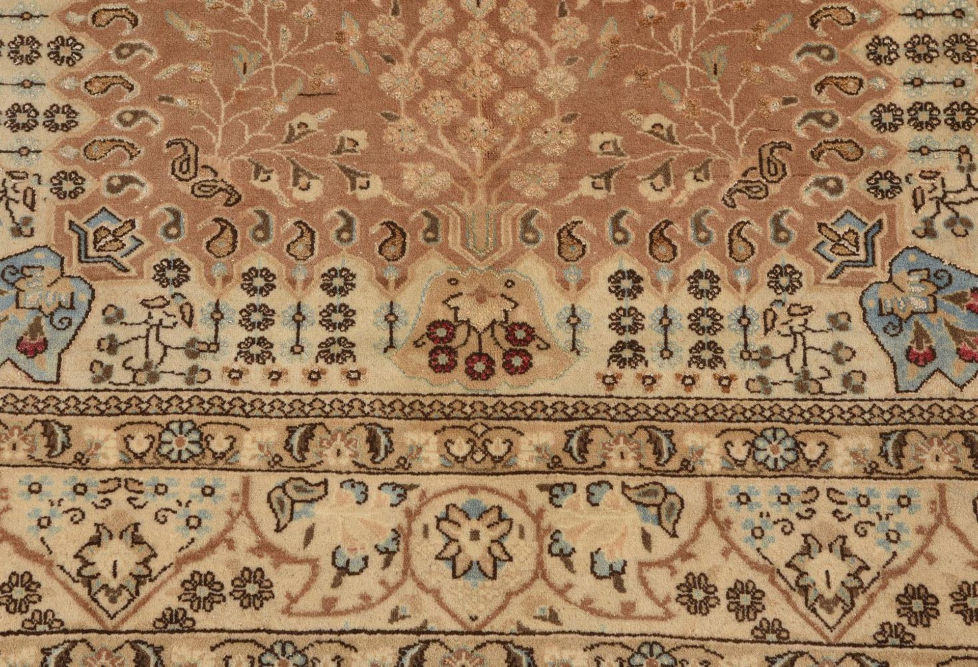 A PART SILK KASHAN RUG - Bild 3 aus 3