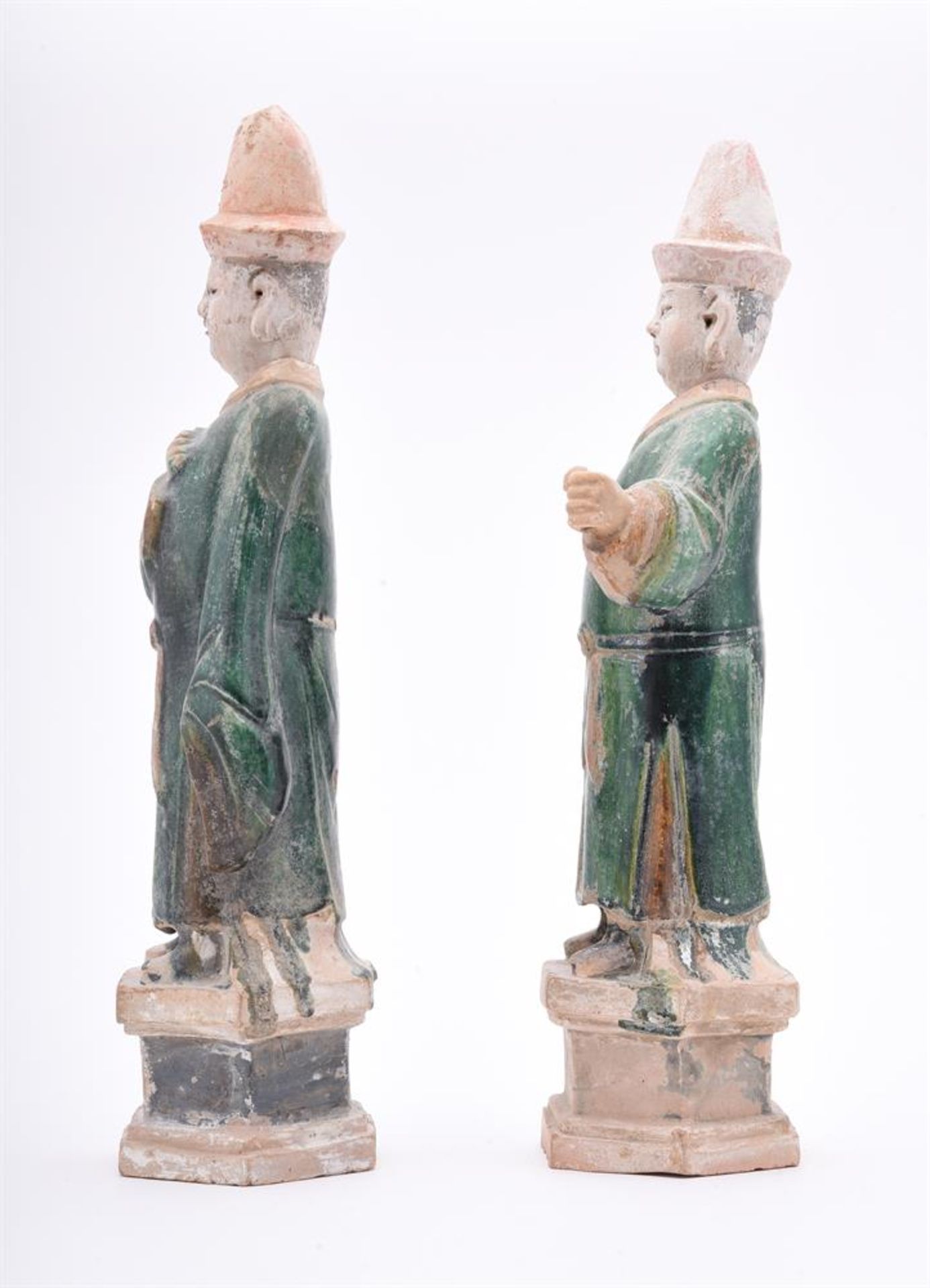 TWO TANG STYLE POTTERY GUARDIAN FIGURES - Image 3 of 9