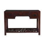 Y A THAI ROSEWOOD DESK OR DRESSING TABLE