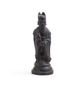 A CHINESE BRONZE FIGURE OF AN IMMORTAL