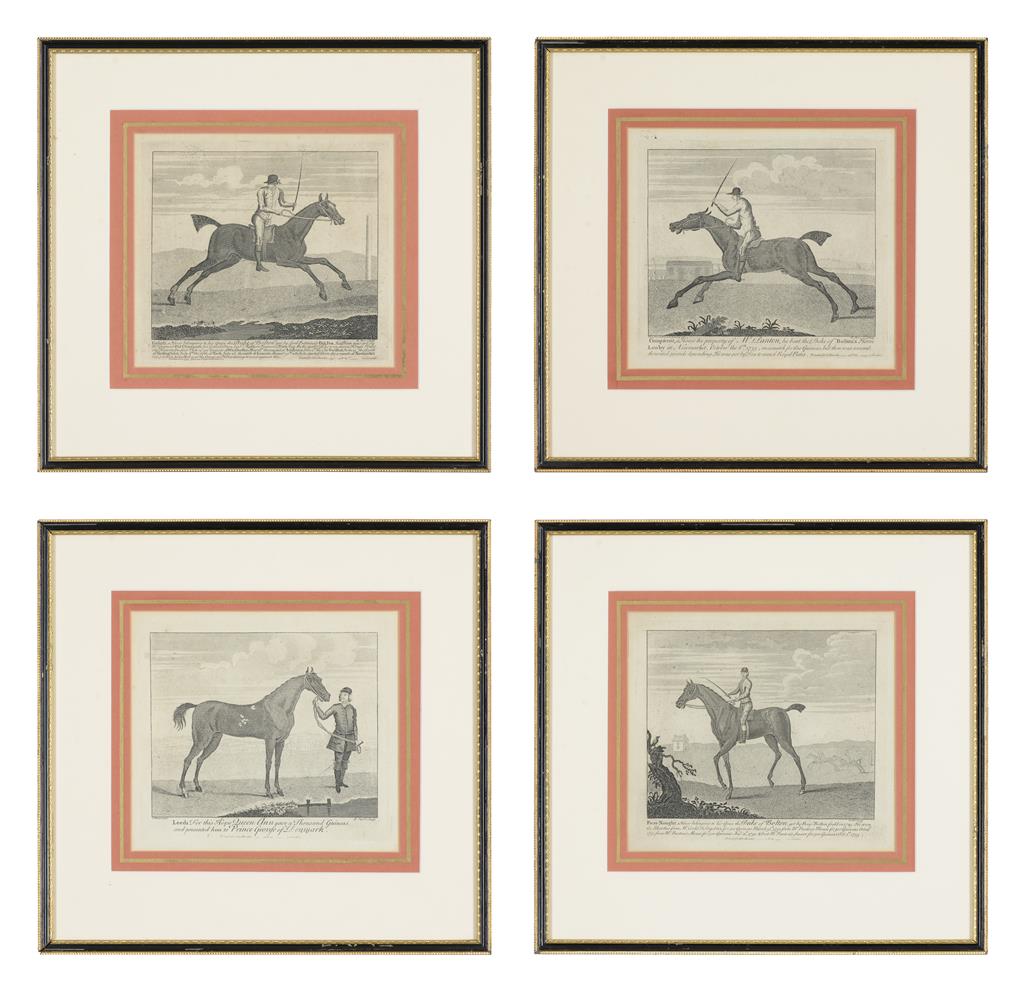 AFTER R. PARR, A SET OF SIX ENGRAVINGS OF RACEHORSES FOR JOHN BOWLES