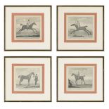 AFTER R. PARR, A SET OF SIX ENGRAVINGS OF RACEHORSES FOR JOHN BOWLES