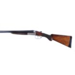 A MIDLAND GUN COMPANY 12 BORE BOX LOCK NON EJECTOR DOUBLE BARRELLED SHOTGUN