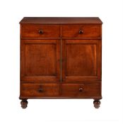 A REGENCY MAHOGANY PRESS CUPBOARD