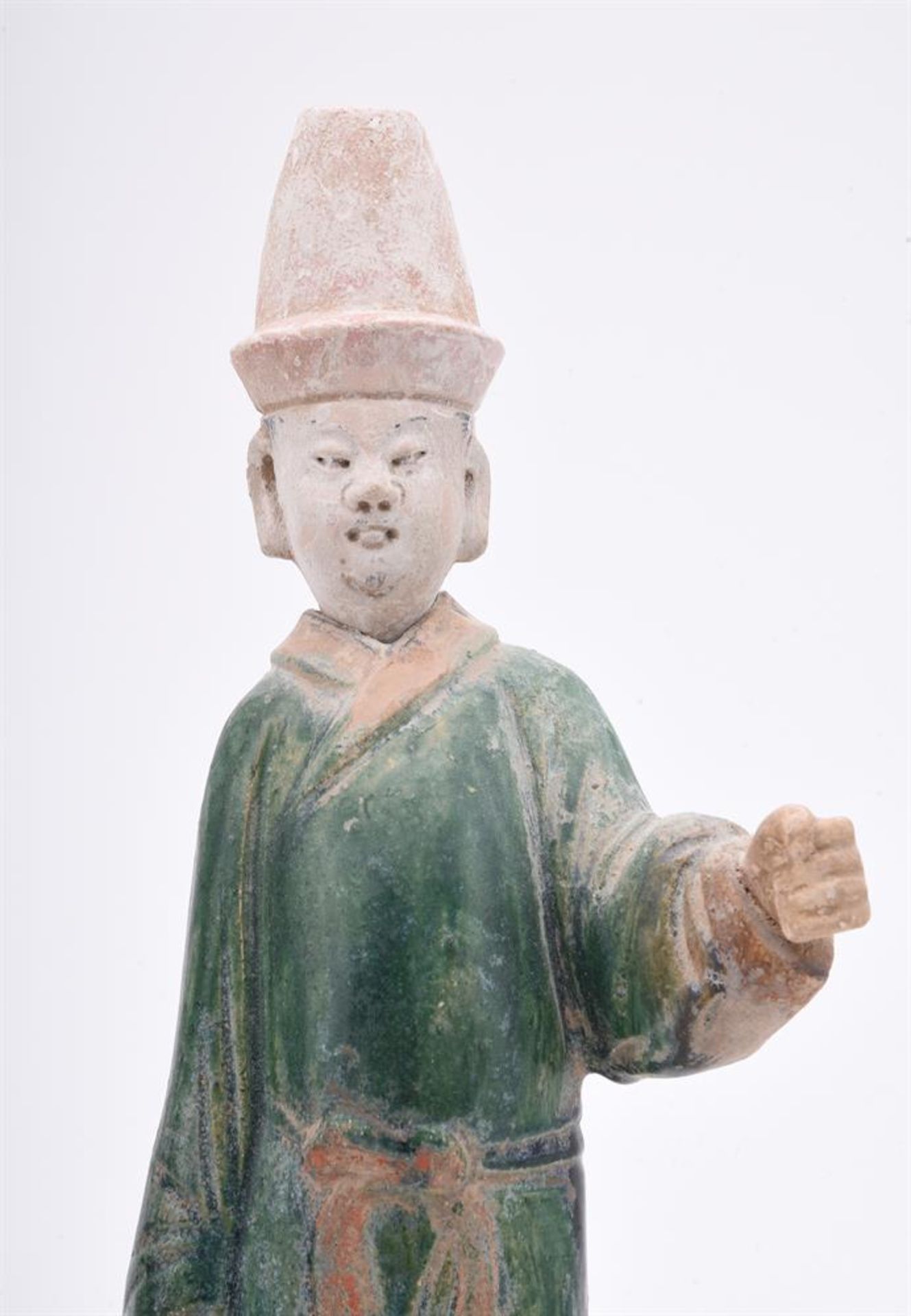 TWO TANG STYLE POTTERY GUARDIAN FIGURES - Image 5 of 9