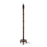 A CHINESE HARDWOOD LAMPSTAND