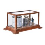 AN OAK CASED BAROGRAPH