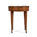 Y A FRENCH TULIPWOOD AND PARQUETRY CENTRE TABLE