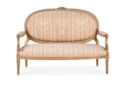 A GILTWOOD SOFA OR CANAPEIN NEOCLASSICAL STYLE