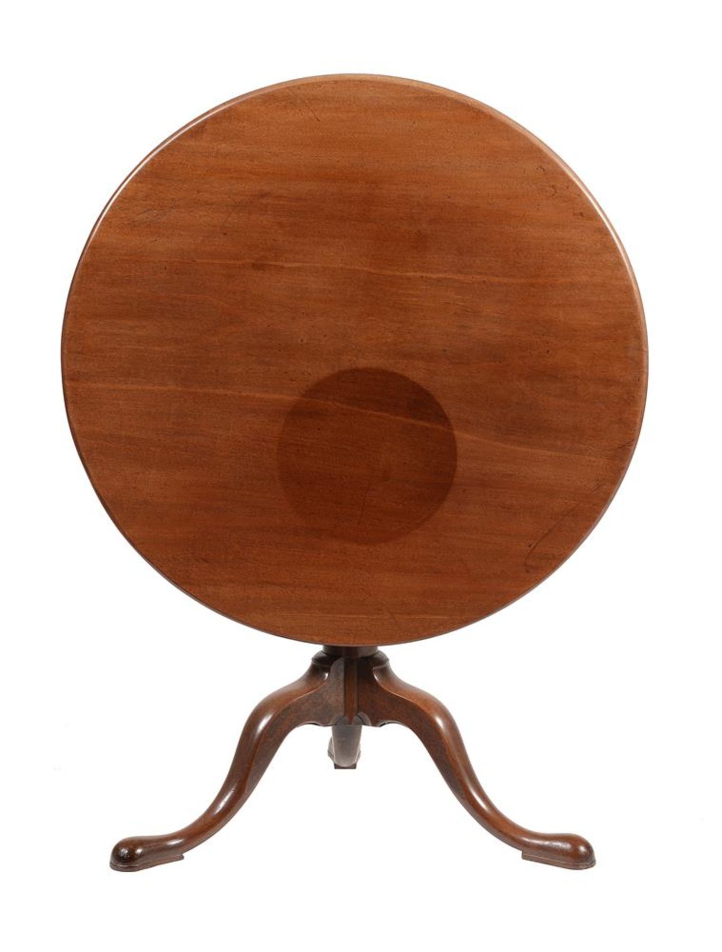 A GEORGE III MAHOGANY TRIPOD TABLE - Bild 2 aus 2