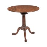 A GEORGE III MAHOGANY TRIPOD TABLE