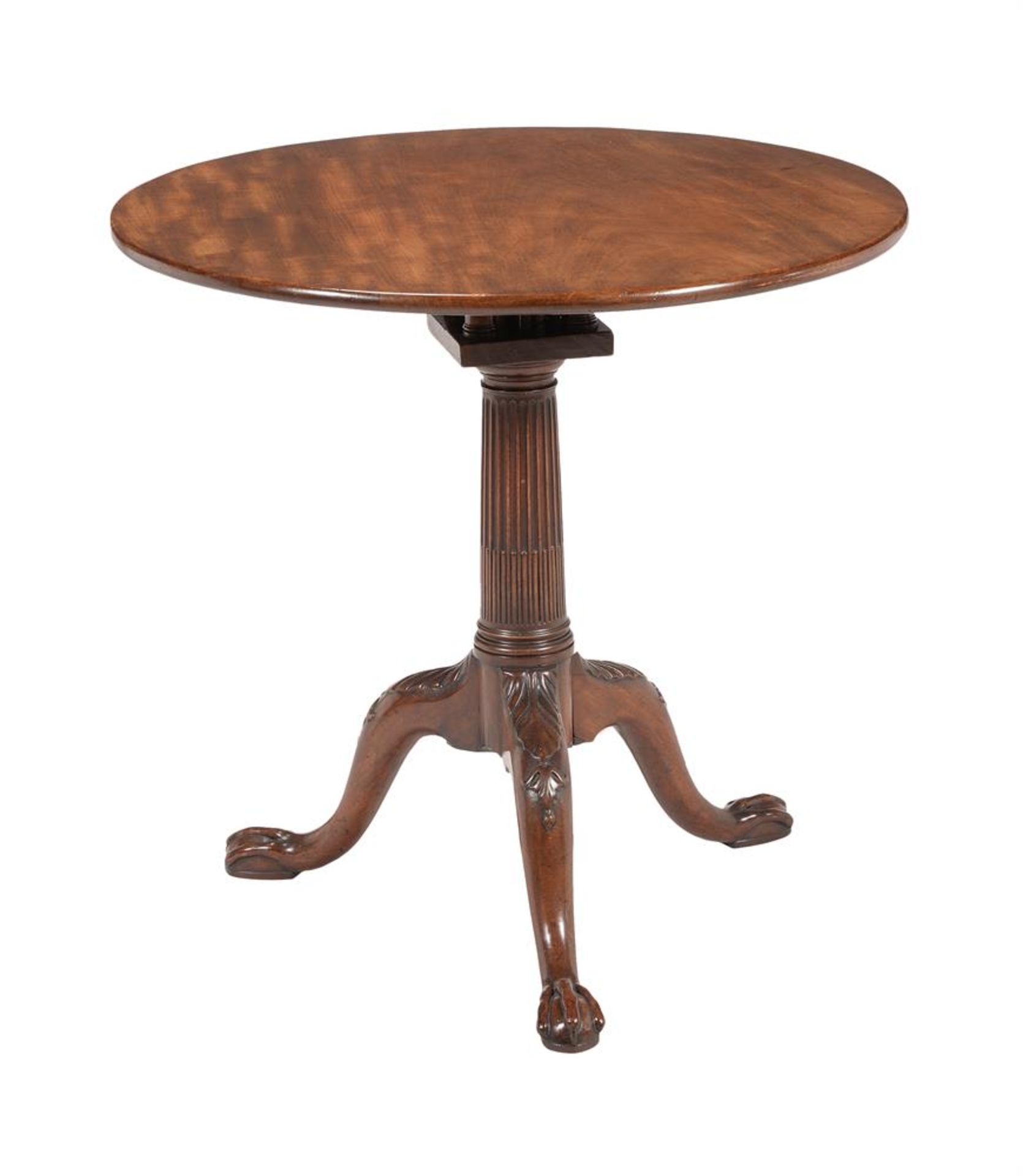 A GEORGE III MAHOGANY TRIPOD TABLE