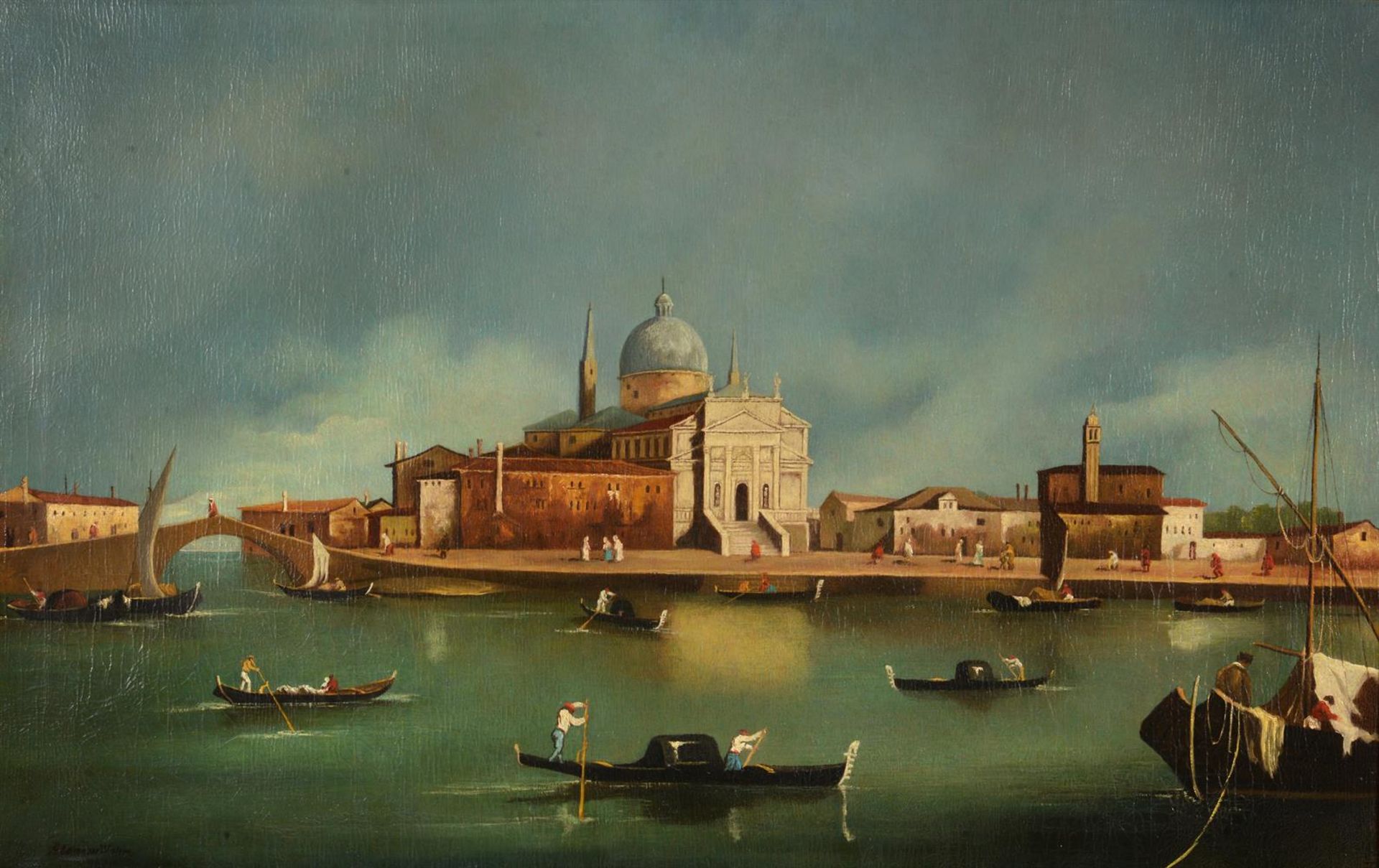 ENGLISH SCHOOL (20TH CENTURY), A VENETIAN CANAL