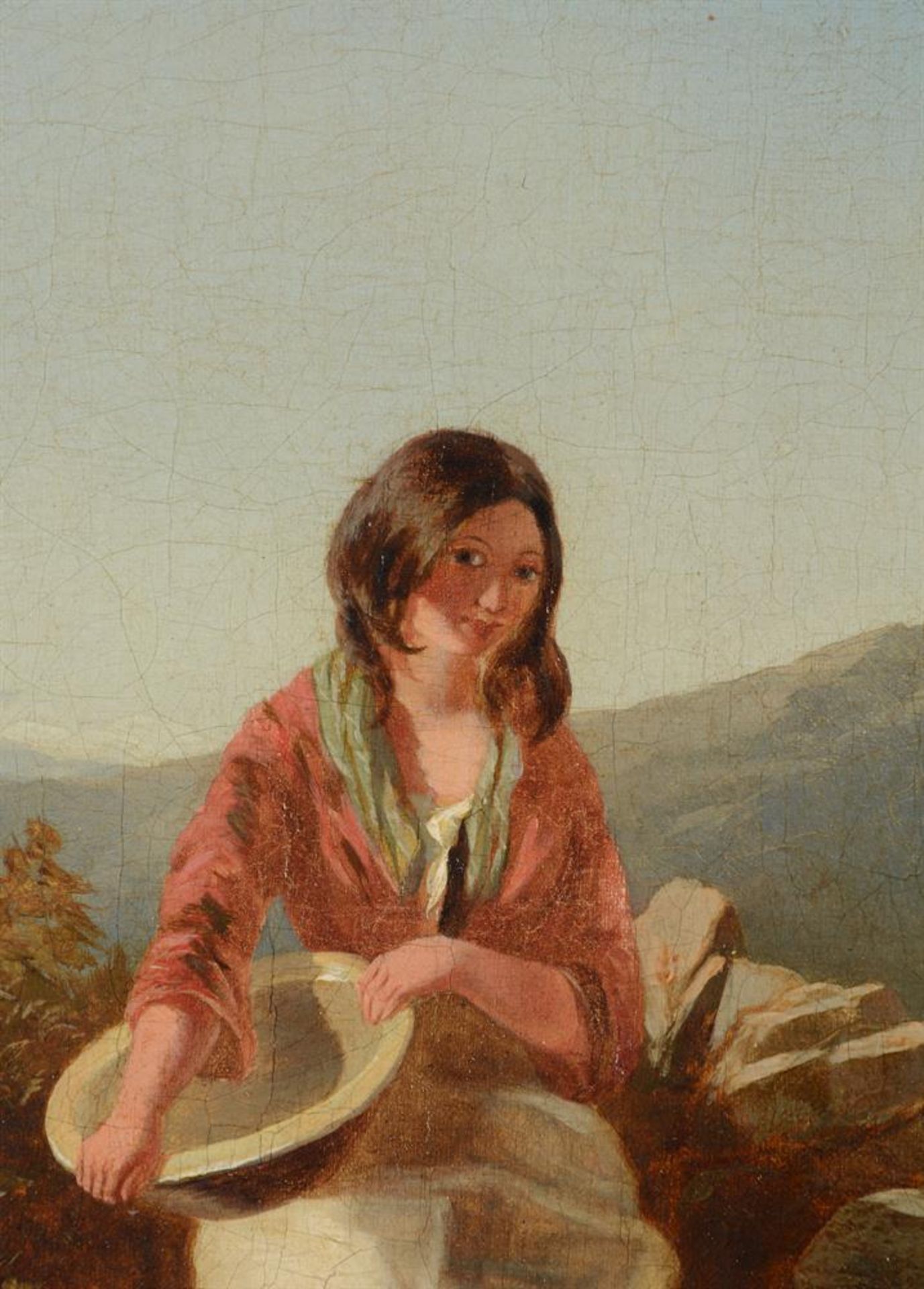 CIRCLE OF PAUL FALCONER POOLE (BRITISH 1807-1879), MOTHER AND CHILD IN THE HIGHLANDS - Image 4 of 4