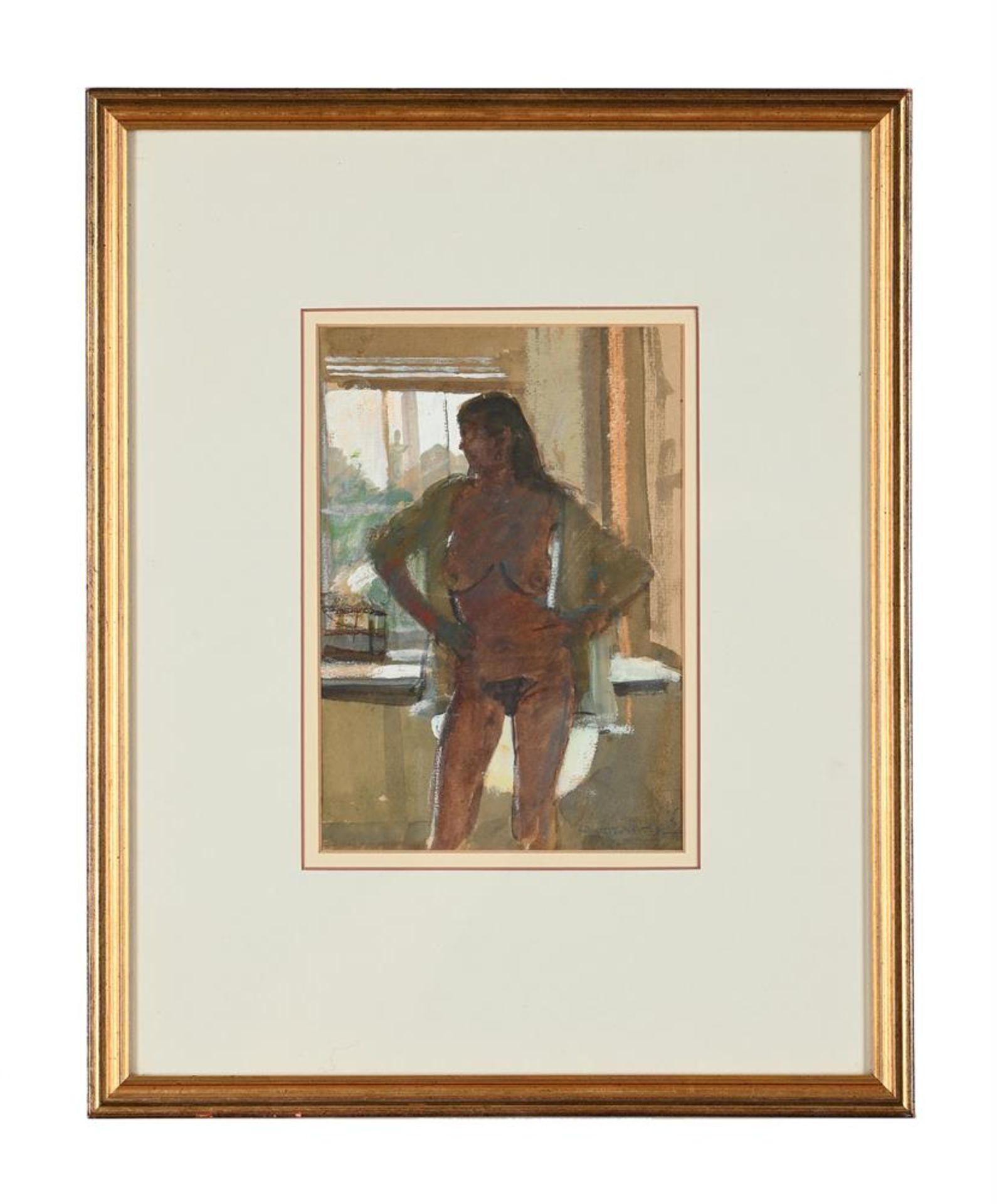 λ KEN HOWARD (BRITISH B.1932), STANDING NUDE - Image 2 of 3