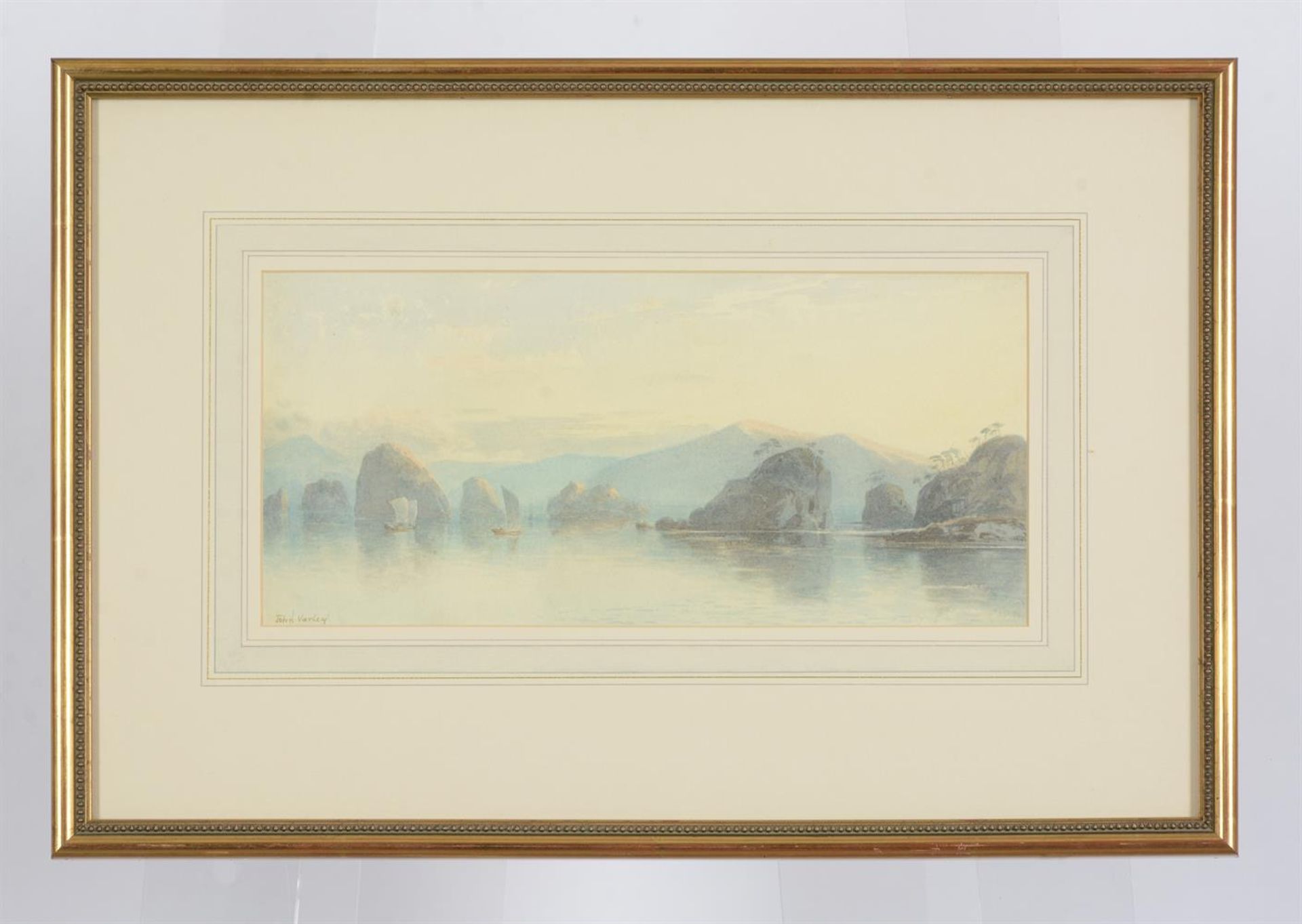 JOHN II VARLEY (BRITISH 1850-1933), CHINESE COASTAL LANDSCAPE - Image 2 of 2