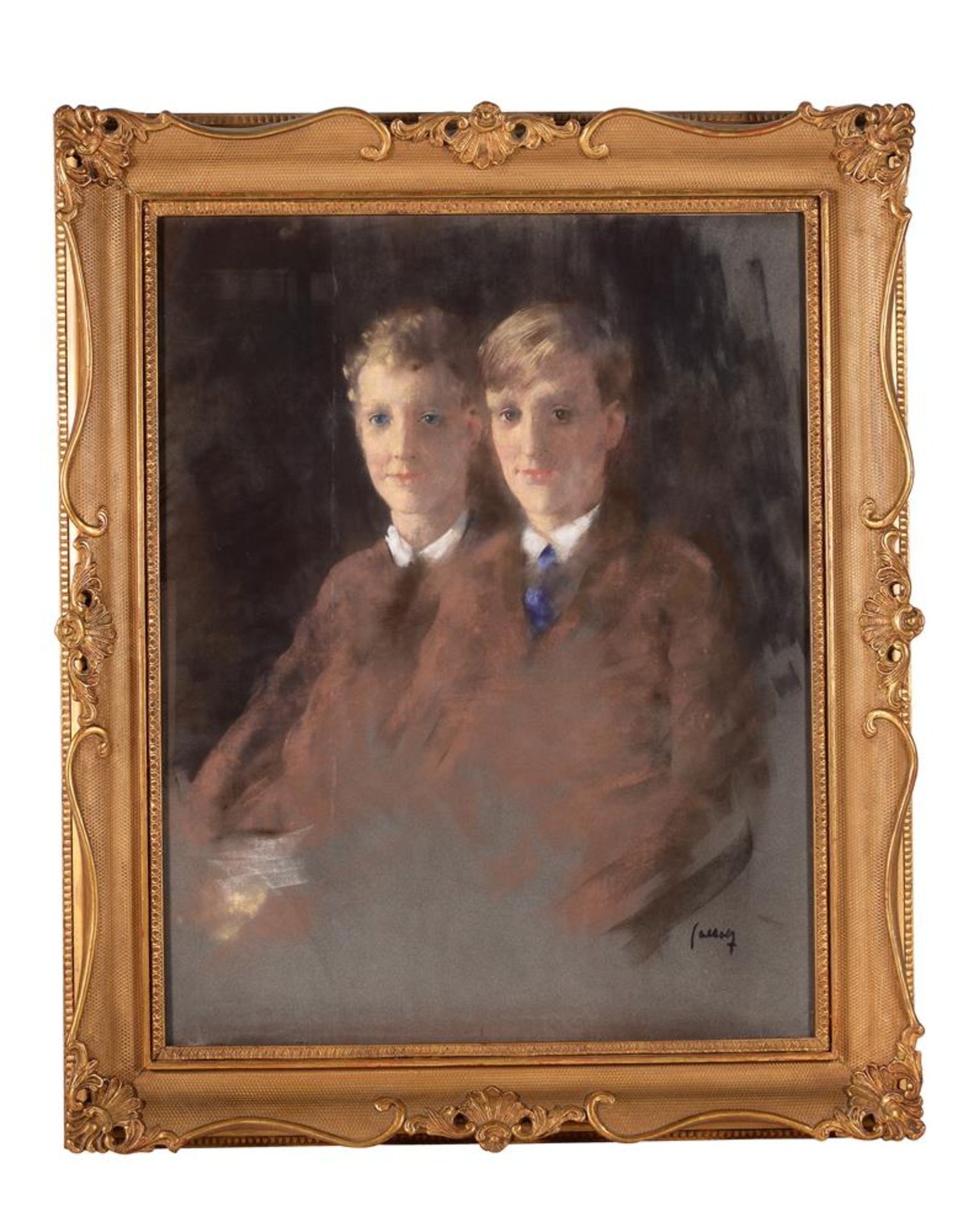 DANISH SCHOOL (20TH CENTURY), PRINCE GEORGE VALEDEMAR OF DENMARK AND HIS BROTHER - Image 2 of 3