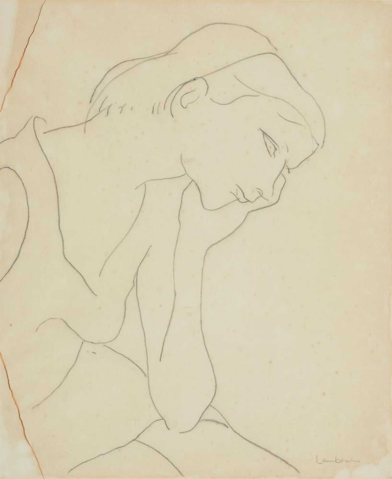 L. CANTON (BRITISH 20TH CENTURY), STUDY OF A SEATED NUDE - Bild 3 aus 8