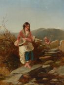 CIRCLE OF PAUL FALCONER POOLE (BRITISH 1807-1879), MOTHER AND CHILD IN THE HIGHLANDS