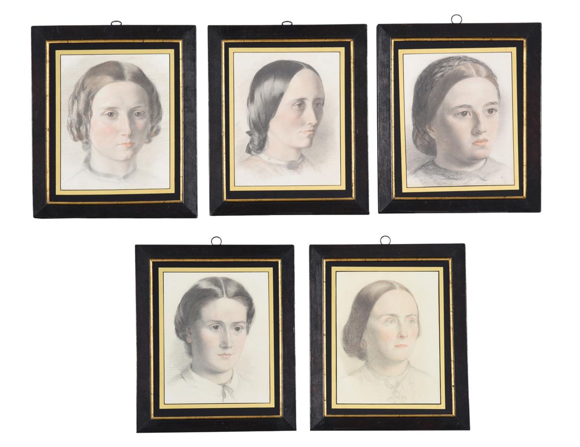 ENGLISH SCHOOL (CIRCA 1835), FIVE STUDIES OF LADIES