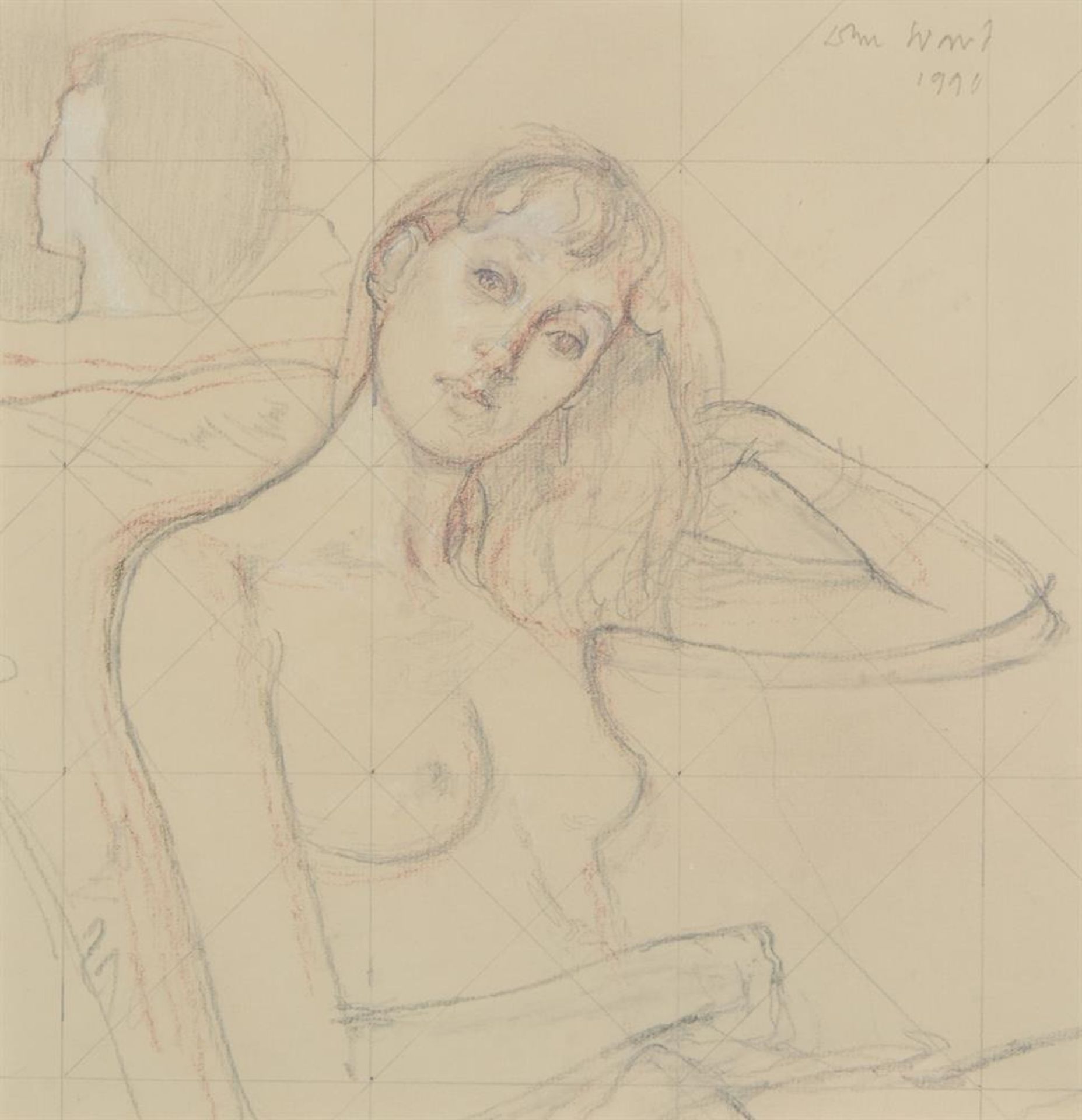 λ JOHN STANTON WARD (BRITISH 1917-2007), PIAZZO SAN MARCO; TOGETHER WITH TWO DRAWINGS OF FEMALE NUDE - Bild 3 aus 7