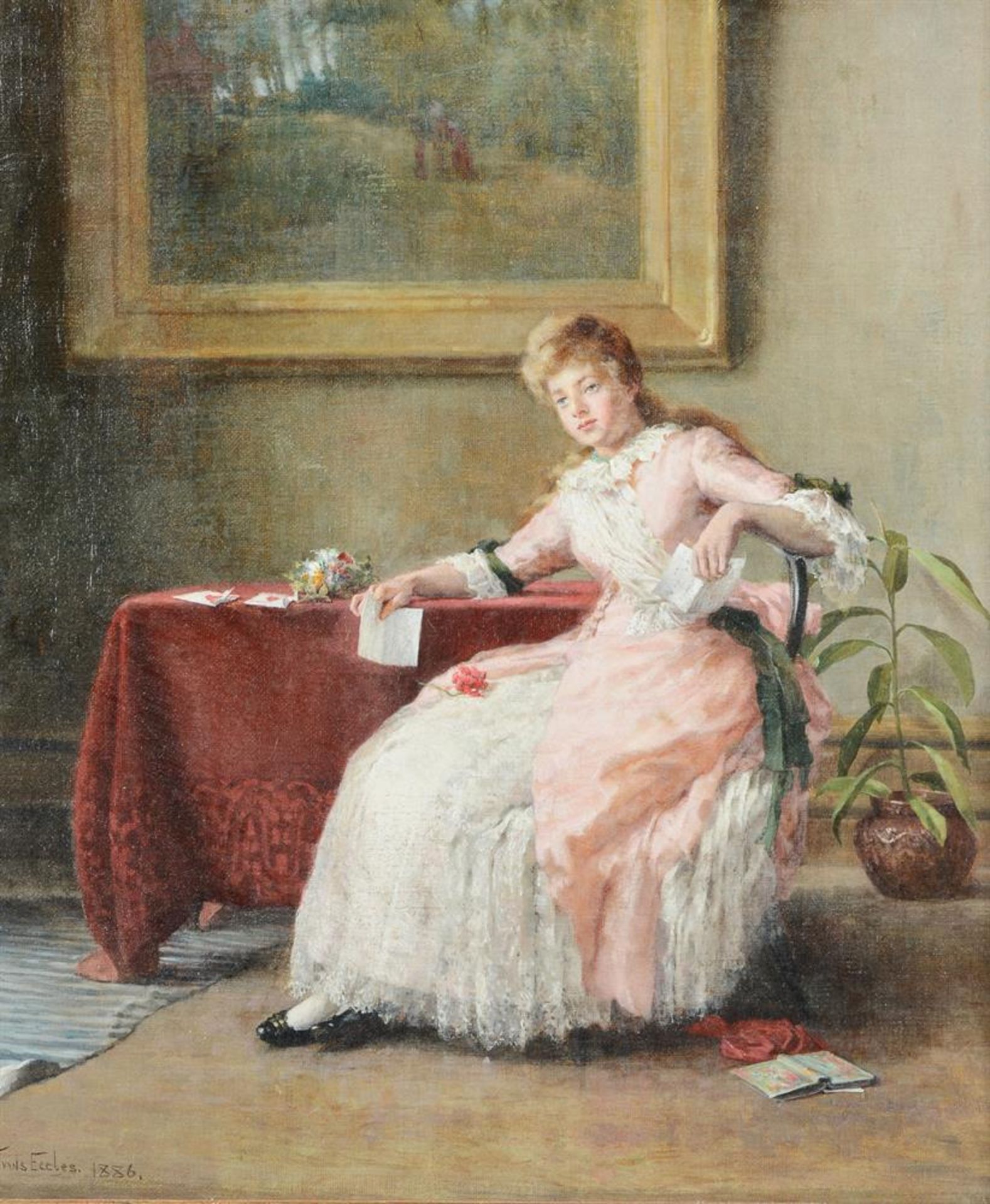 J. EVANS ECCLES (19TH CENTURY), THE LOVE LETTER