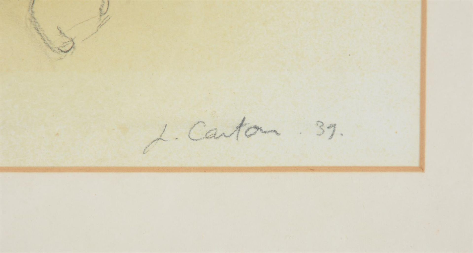 L. CANTON (BRITISH 20TH CENTURY), STUDY OF A SEATED NUDE - Bild 6 aus 8