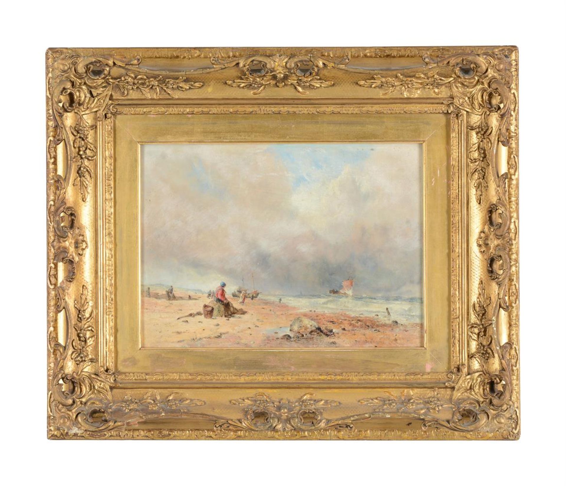 HARRY J. WILLIAMS (BRITISH ACTIVE CIRCA 1845-1877), FISHERFOLK ON A BEACH - Bild 2 aus 4