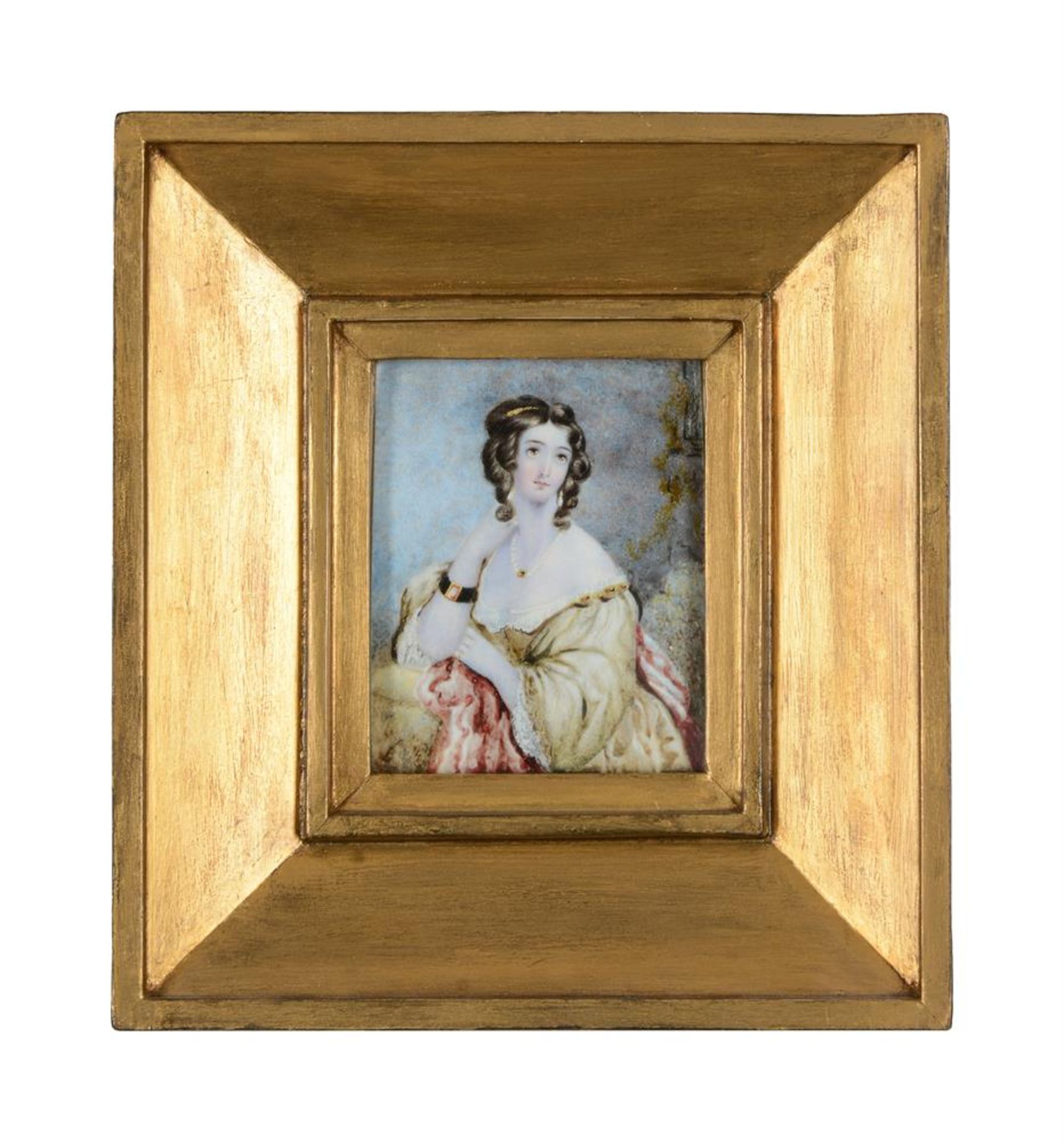 Y ENGLISH SCHOOL, CIRCA 1840, HALF LENGTH PORTRAIT OF A LADY - Image 8 of 11