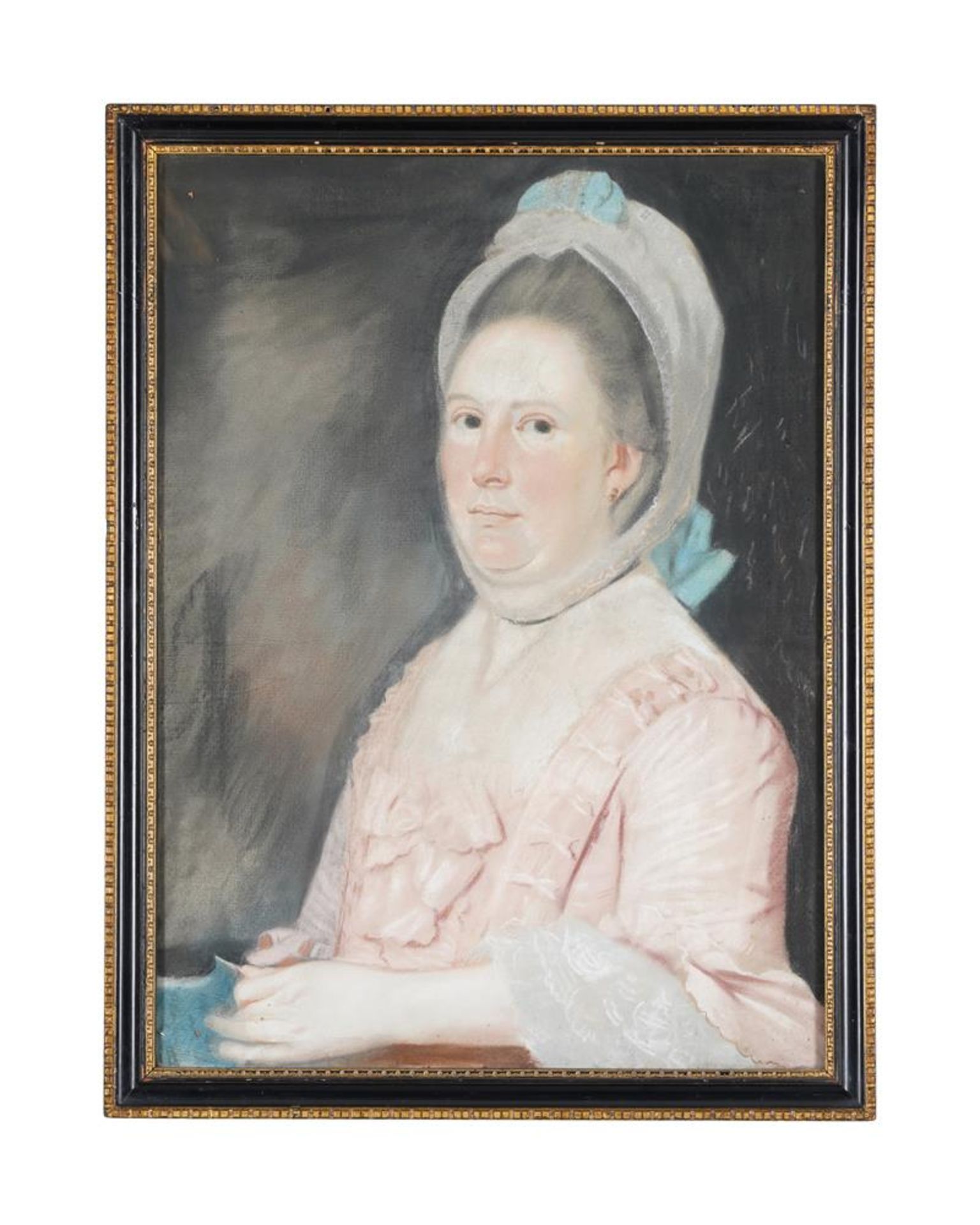 ENGLISH SCHOOL (18TH CENTURY), A PAIR OF PORTRAITS OF MR AND MRS ROGERS - Image 3 of 5