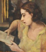 λ VITTORIO GUSSONI (ITALIAN 1893-1968), LA DONNA IN LETTURA