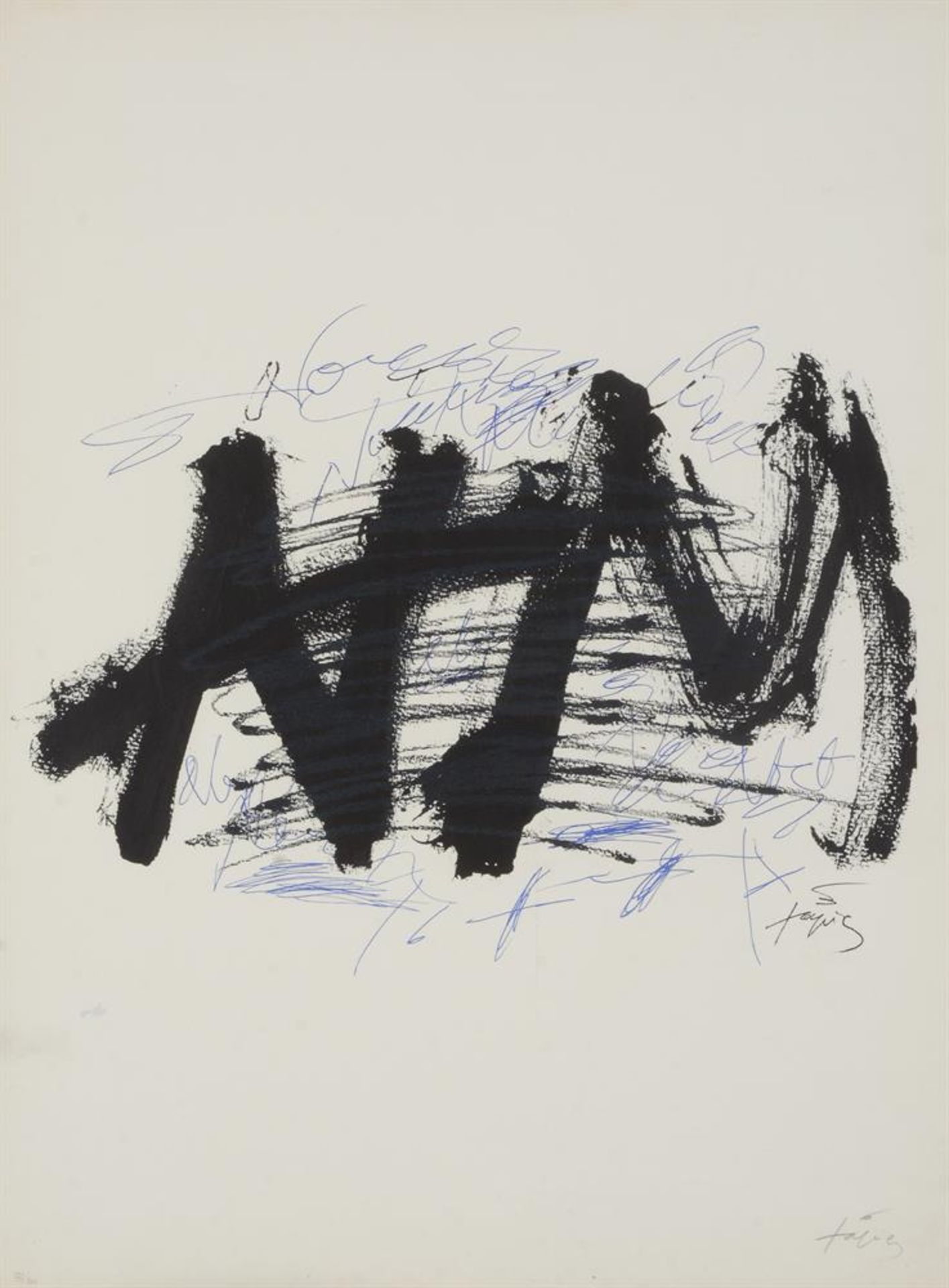 λ ANTONI TAPIES (SPANISH 1923-2012), NOCTURN MATINAL (1970)